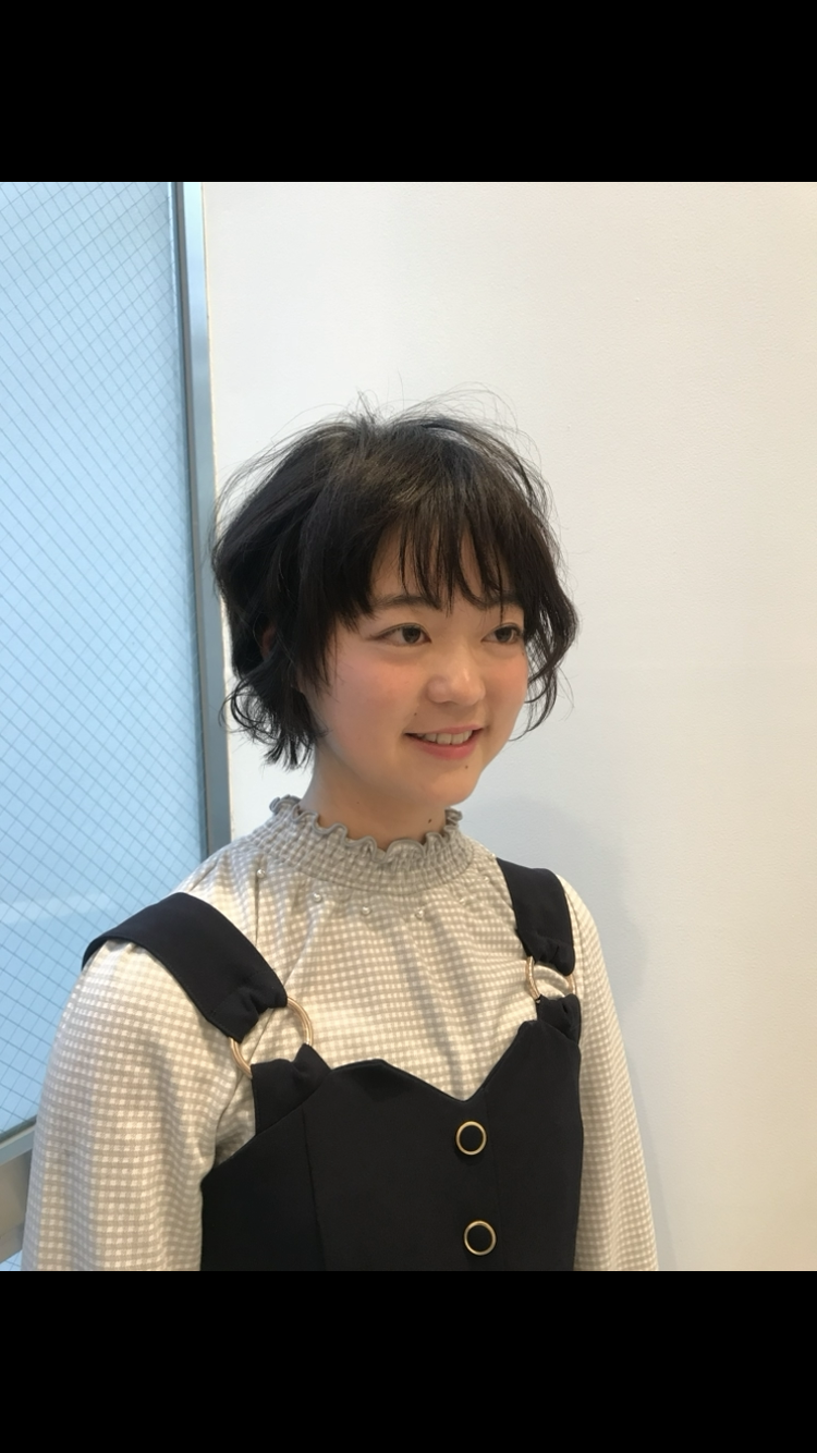 前髪カット&透明感オーガニックカラーの画像